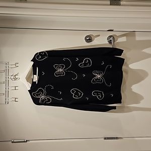 Vintage Beaded Sweater - L